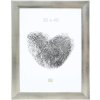 wooden frame S53G gray-silver 10x15 cm