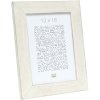 wooden frame S49B white 10x15 cm