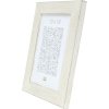 wooden frame S49B white 10x15 cm