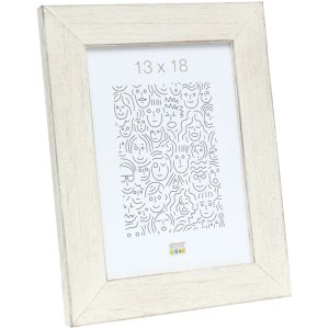 wooden frame S49B white 15x15 cm