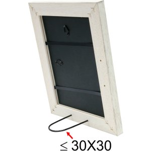 wooden frame S49B white 40x50 cm