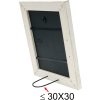 wooden frame S49B white 40x50 cm