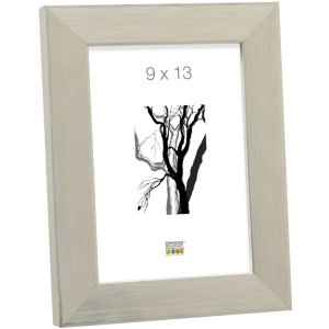 plastic frame S41VD4 silver 9x13 cm