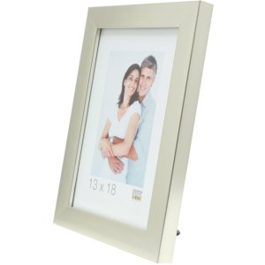 plastic frame S41VD4 silver 13x18 cm