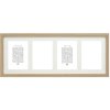 Wooden gallery frame S66KB4 beige 4 photos 13x18 cm