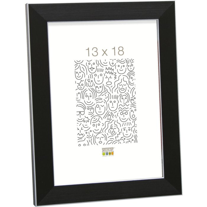 plastic frame S41VK2 black 13x13 cm