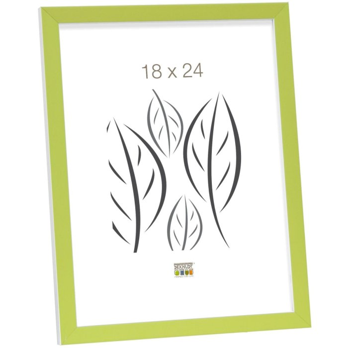 photo frame green-white wood 10,0 x15,0 cm S43AL