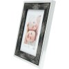 Deknudt wooden frame S43RE 15x15 cm black - silver edge