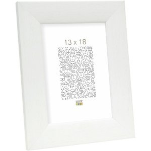 wooden frame S53G white 15x20 cm