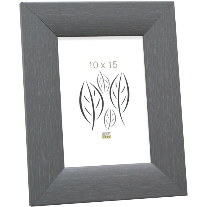 wooden frame S53G gray 10x15 cm