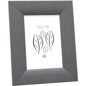 wooden frame S53G gray 10x15 cm