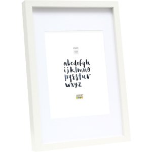 wooden frame S40A white 13x18 cm - 10x15 cm