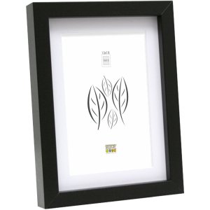 wooden frame S40A black 24x30 cm - 18x24 cm