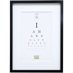 wooden frame S40A black 40x50 cm - 30x40 cm