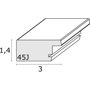 wooden frame S45J Basic 13x18 cm brown