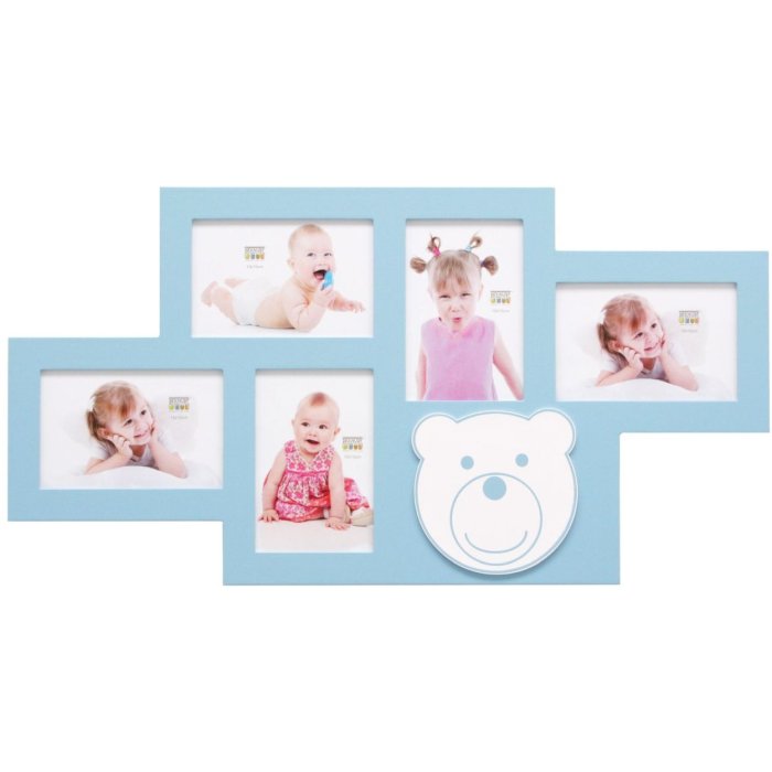 S66RK6 gallery frame Teddy blau 5 photos 10x15 cm