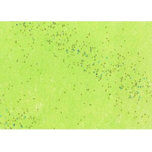 Paper 50x70cm Glitter fleece lime