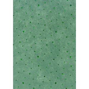 Paper 50x70cm dots fleece dark green