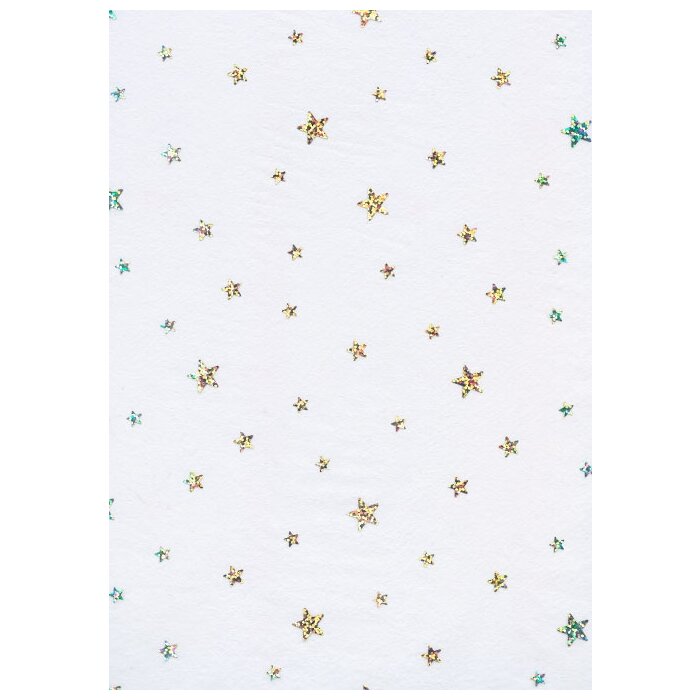 Paper 50x70cm Star fleece white