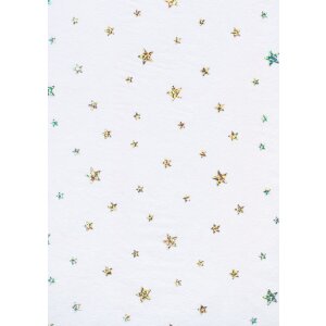 Paper 50x70cm Star fleece white