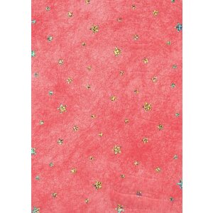 Paper 50x70cm Star fleece red