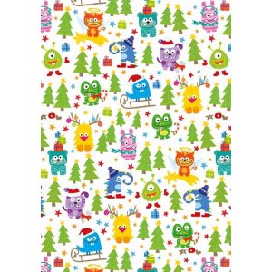 Paper 70x100 cm Christmas monster