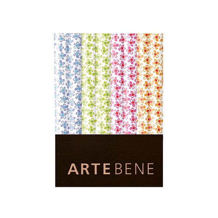 Artebene Gift Paper flowers blue green 70x200 cm roll