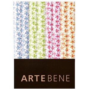 Artebene Gift Paper flowers blue green 70x200 cm roll