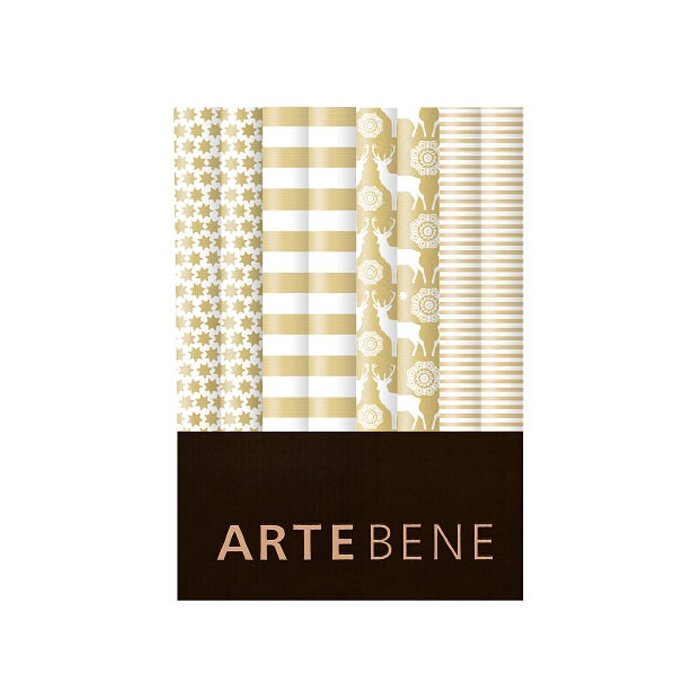 ARTEBENE gift paper stars 70x200 cm roll