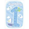 ARTEBENE Card Happy Birthday Kids 1 year bleu