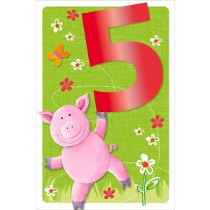 ARTEBENE Card 5th Birthday Kids