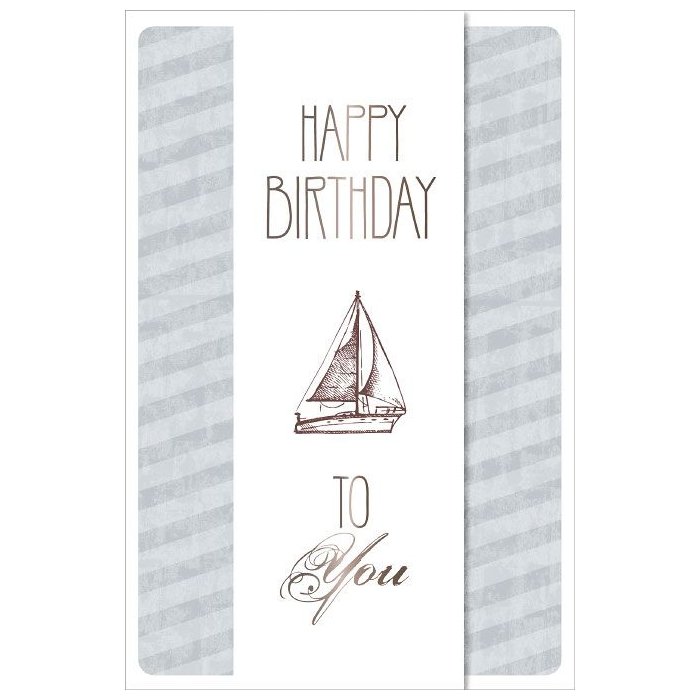 ARTEBENE Card Birthday Sailboat