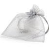 Organza bag 17x21 cm silver gray