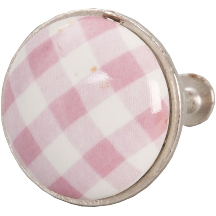 checkered pink white (61881)