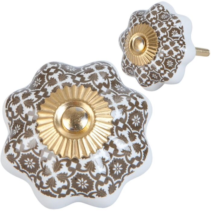 Decor gold white (63418)