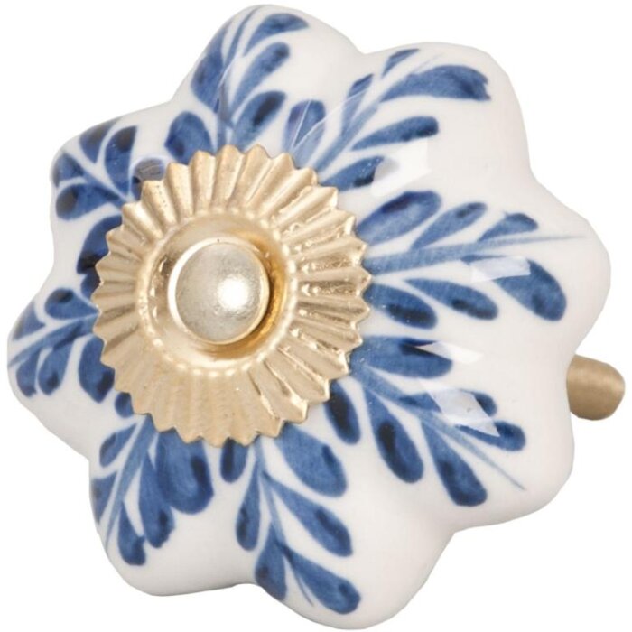 Sprig blue white (61893)