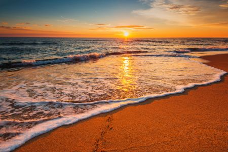 Sunset on the beach